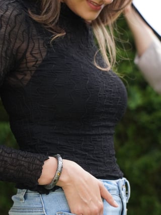 Unique Oxidised Silver Cuff Bracelet