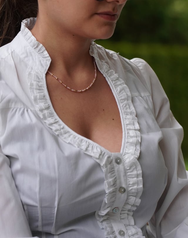 Pink Opal Handmade Necklace